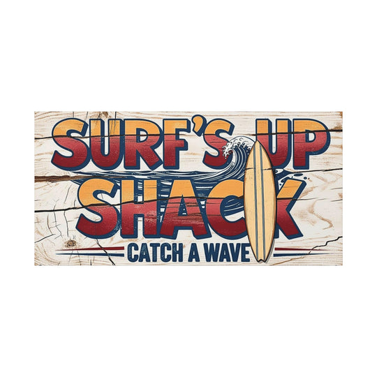 Add Coastal Charm to Any Space with Surf’s Up Shack Canvas Art! Matte Canvas, Stretched, 1.25"